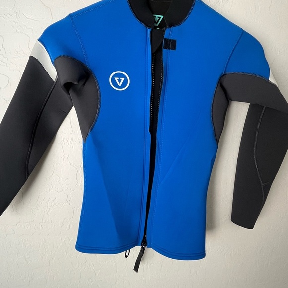 VISSLA 7 SEAS RADITUDE wetsuit long sleeve Jacket youth 10 blue black - Picture 5 of 8